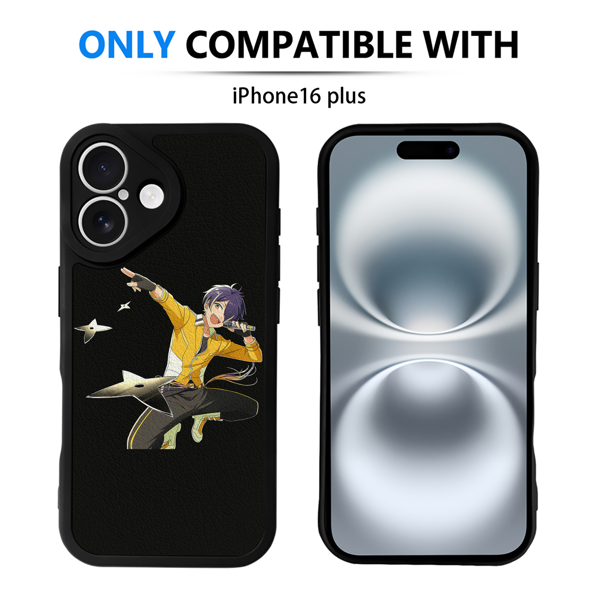 （画像用） あんさんぶるスターズ! Ensemble Stars 【iPhone 16シリーズ対応】シリコンスマホケース（レザー調） 材質：シリコン